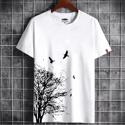 Printed Comfort Style with Half Sleeve Round Collar T-Shirt For Men - Comfort for Everyday Wear — image 1